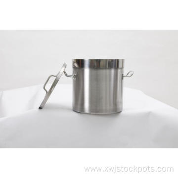 Stainless steel stockpot with handle